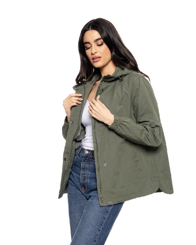 SPLENDID S' Γυναικείο κοντό πανωφόρι με ενσωματωμένη κουκούλα - 51-101-005