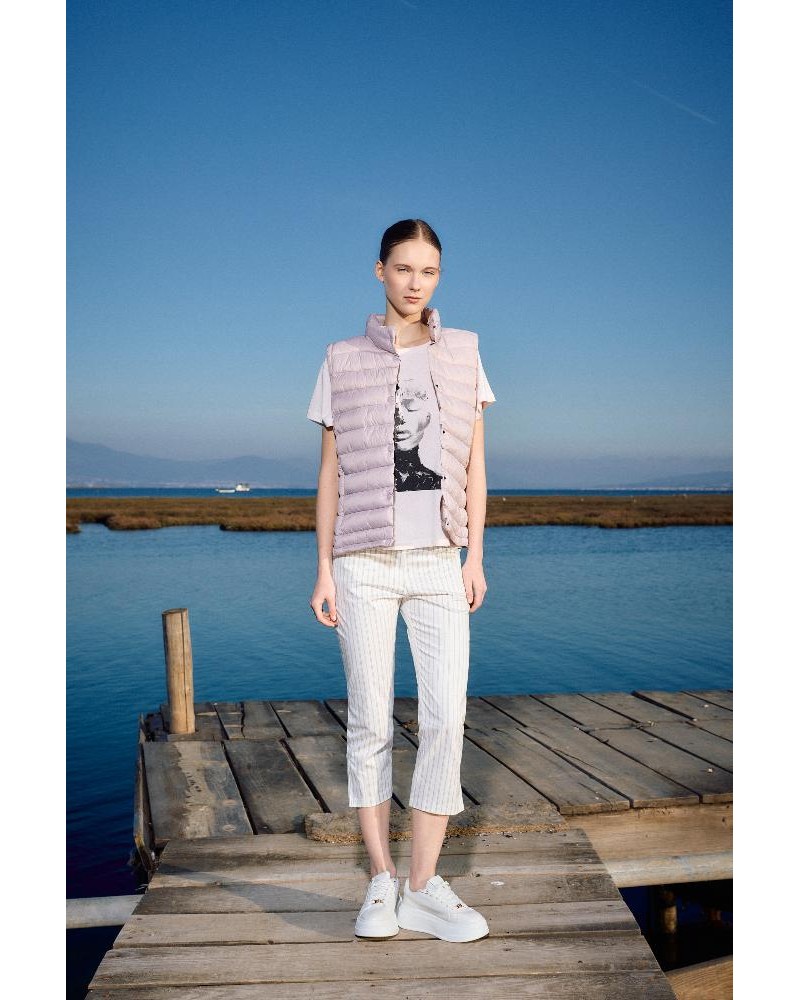 BISTON B' Γυναικείο αμάνικο με γιακά - 51-102-004