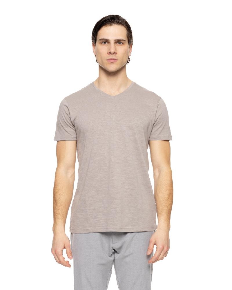 SMART ST' Ανδρικό t-shirt με V λαιμό - 51-206-033