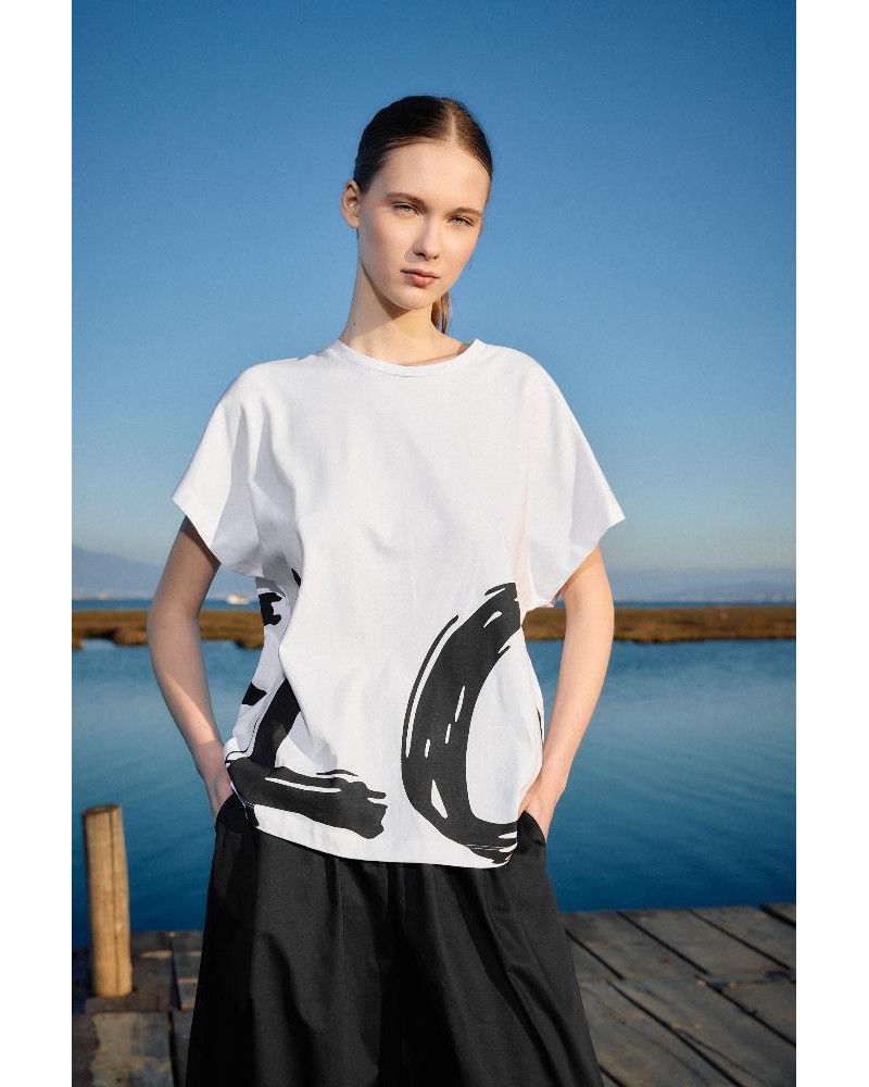 BISTON B' Γυναικείο t-shirt με τύπωμα ''LOVE'' - 53-106-001