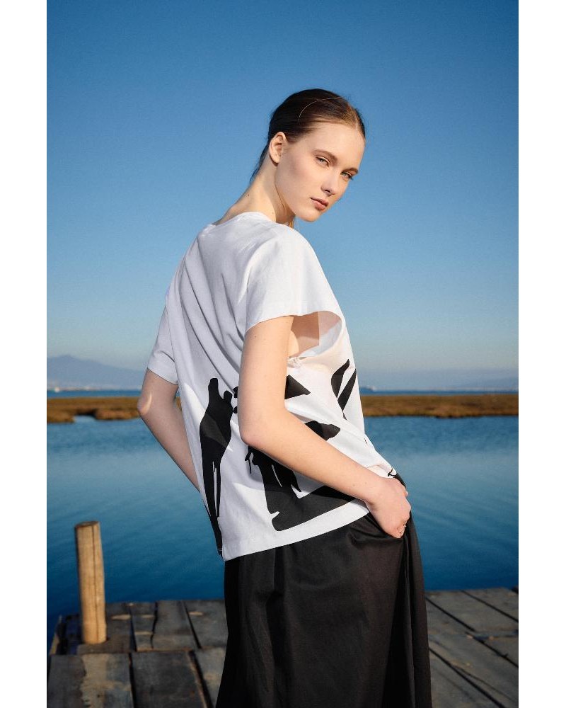 BISTON B' Γυναικείο t-shirt με τύπωμα ''LOVE'' - 53-106-001