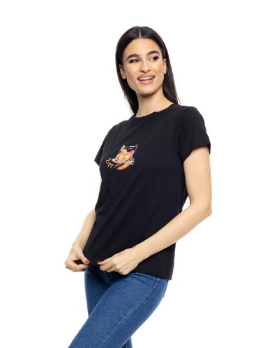 SPLENDID S' Γυναικείο t-shirt με τύπωμα ''SHORT GLASS'' - 53-106-010