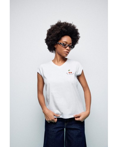 SPLENDID S' Γυναικείο t-shirt με τύπωμα ''CHERRY'' - 53-106-014