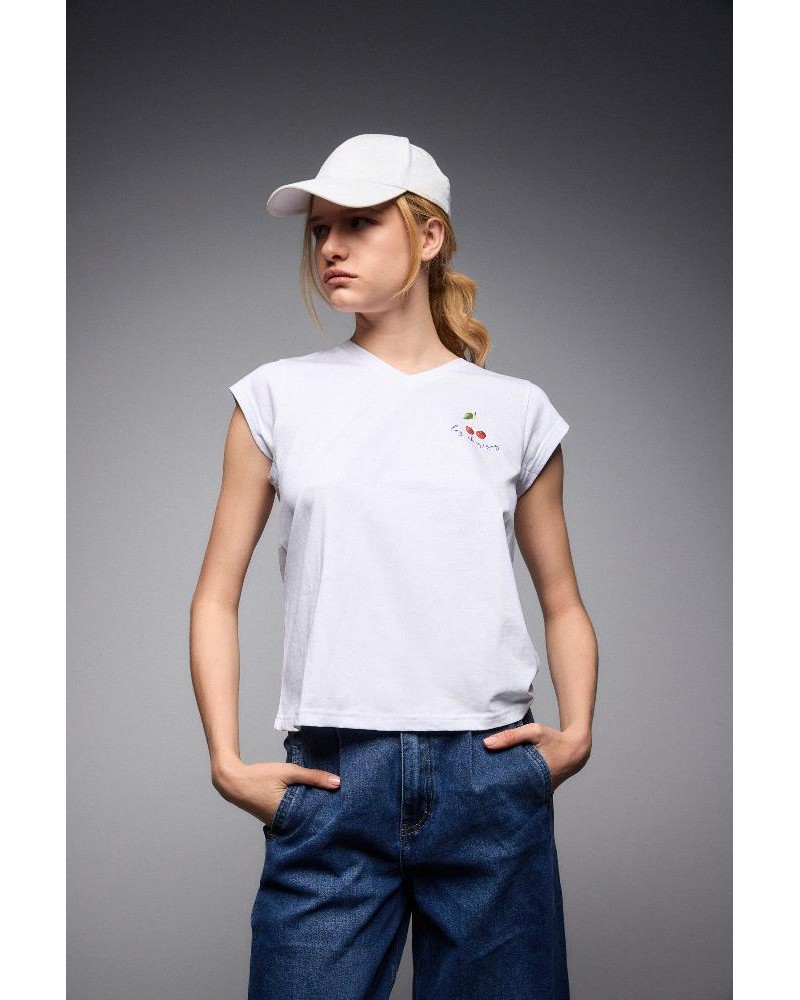 SPLENDID S' Γυναικείο t-shirt με τύπωμα ''CHERRY'' - 53-106-014