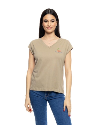 SPLENDID S' Γυναικείο t-shirt με τύπωμα ''CHERRY'' - 53-106-014