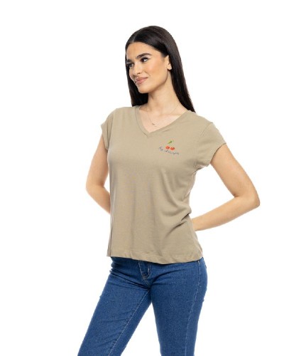 SPLENDID S' Γυναικείο t-shirt με τύπωμα ''CHERRY'' - 53-106-014