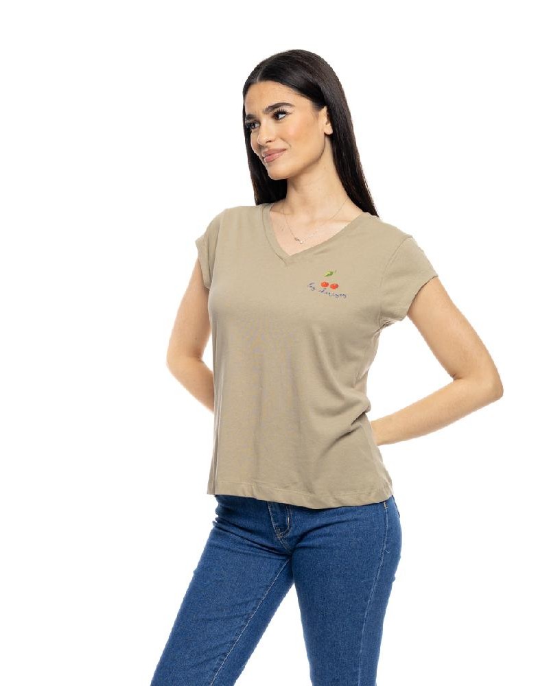 SPLENDID S' Γυναικείο t-shirt με τύπωμα ''CHERRY'' - 53-106-014