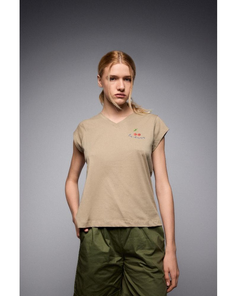 SPLENDID S' Γυναικείο t-shirt με τύπωμα ''CHERRY'' - 53-106-014