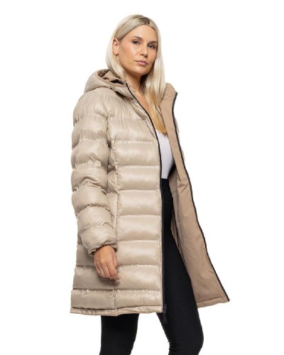 SPLENDID S' Γυναικείο μακρύ παλτό με κουκούλα - 54-101-087