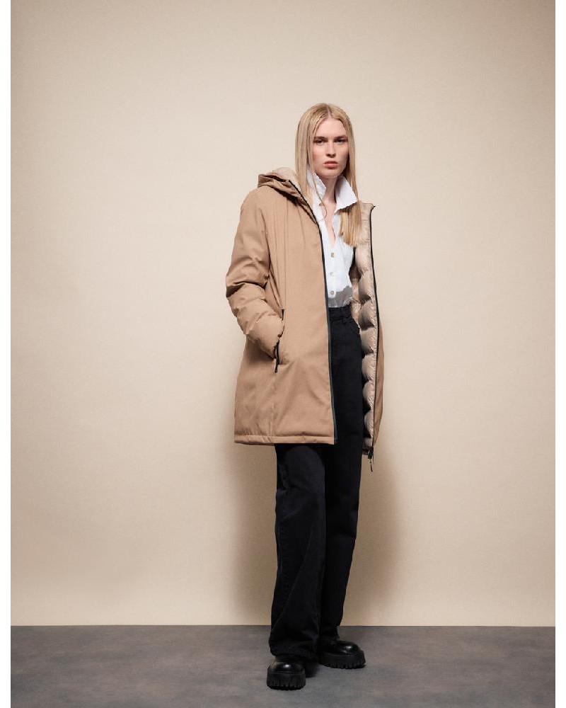 SPLENDID S' Γυναικείο μακρύ παλτό με κουκούλα - 54-101-087