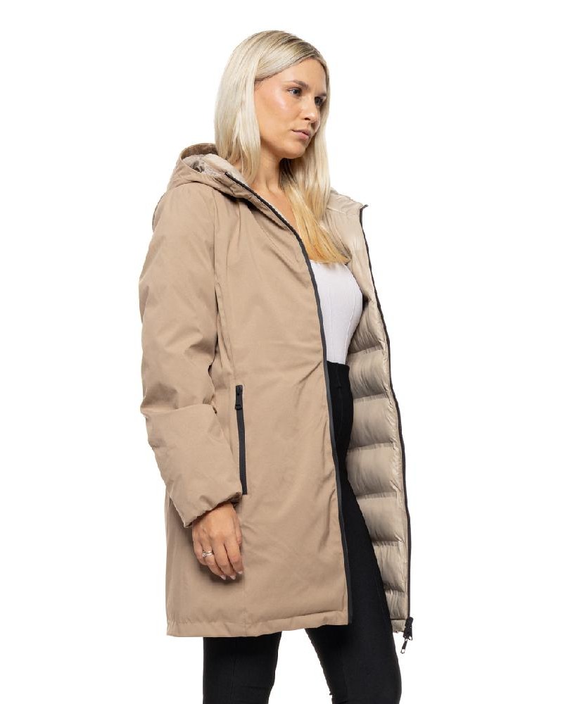 SPLENDID S' Γυναικείο μακρύ παλτό με κουκούλα - 54-101-087