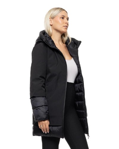 BISTON B' Γυναικείο μακρύ παλτό με κουκούλα - 54-101-088