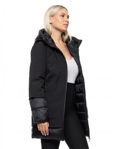 BISTON B' Γυναικείο μακρύ παλτό με κουκούλα - 54-101-088