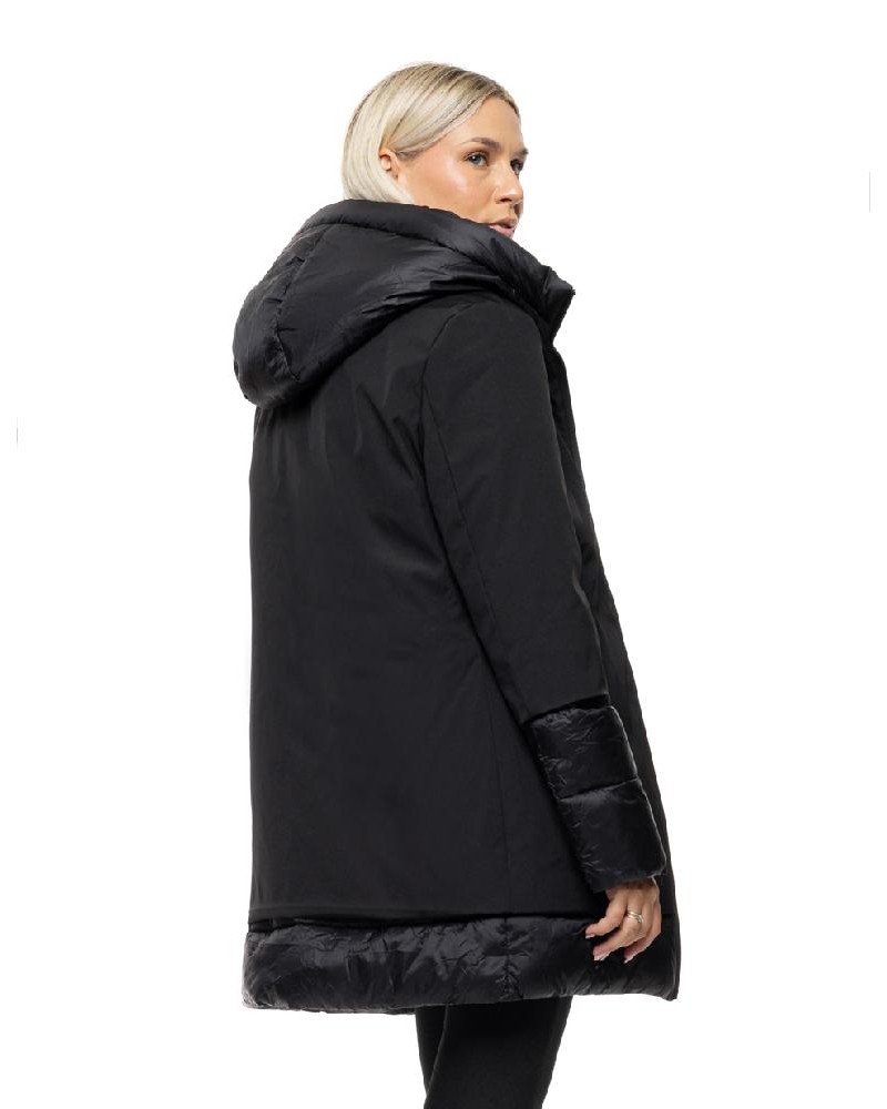 BISTON B' Γυναικείο μακρύ παλτό με κουκούλα - 54-101-088