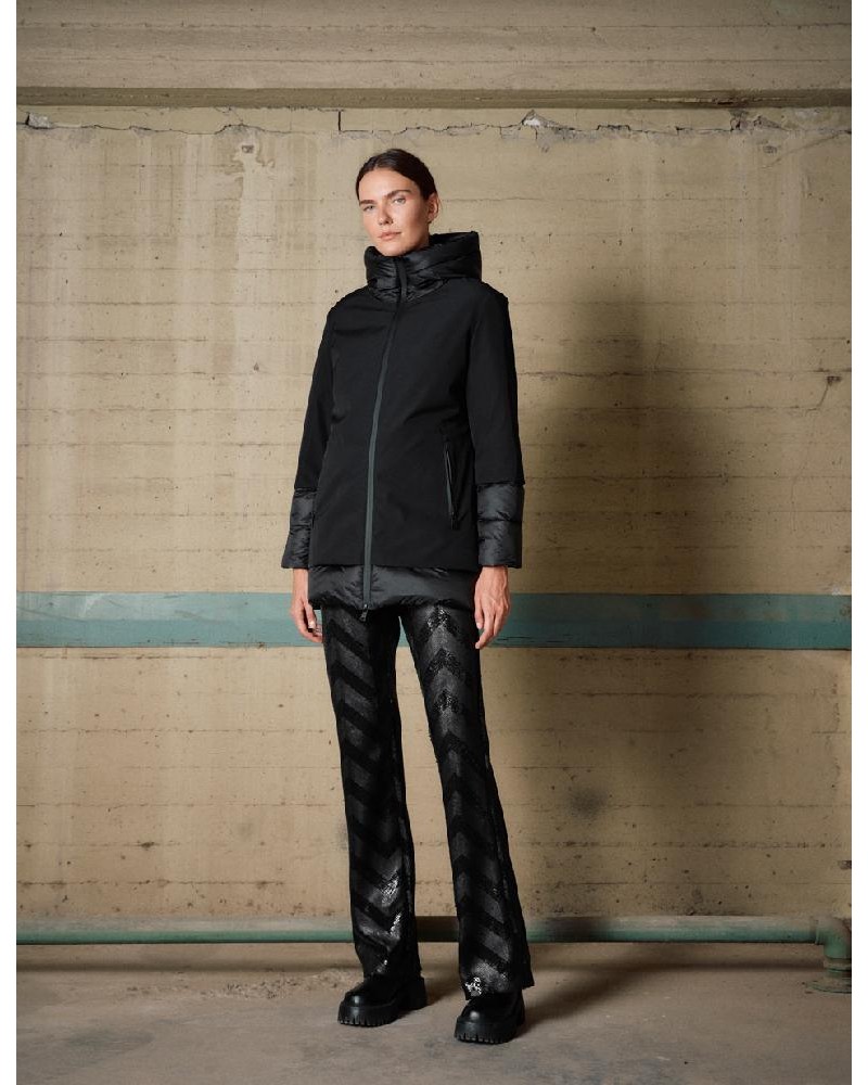 BISTON B' Γυναικείο μακρύ παλτό με κουκούλα - 54-101-088