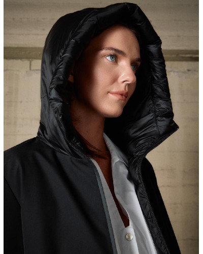 BISTON B' Γυναικείο μακρύ παλτό με κουκούλα - 54-101-088