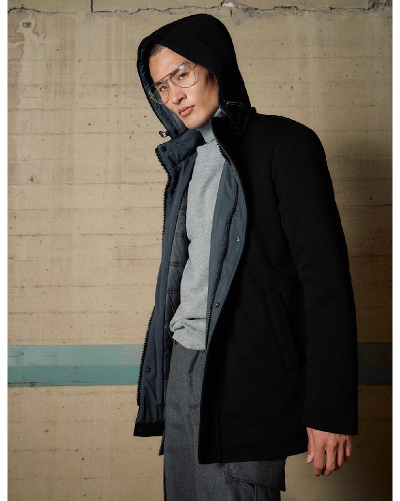 BISTON B' Ανδρικό demi πανωφόρι με κουκούλα - 54-201-099