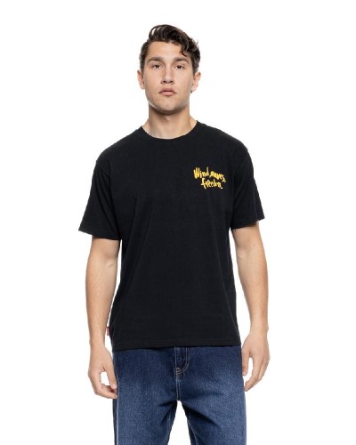 SPLENDID ST' Ανδρικό oversized μπλουζάκι με τυπωμα "wind, waves, freedom" - 55-206-001