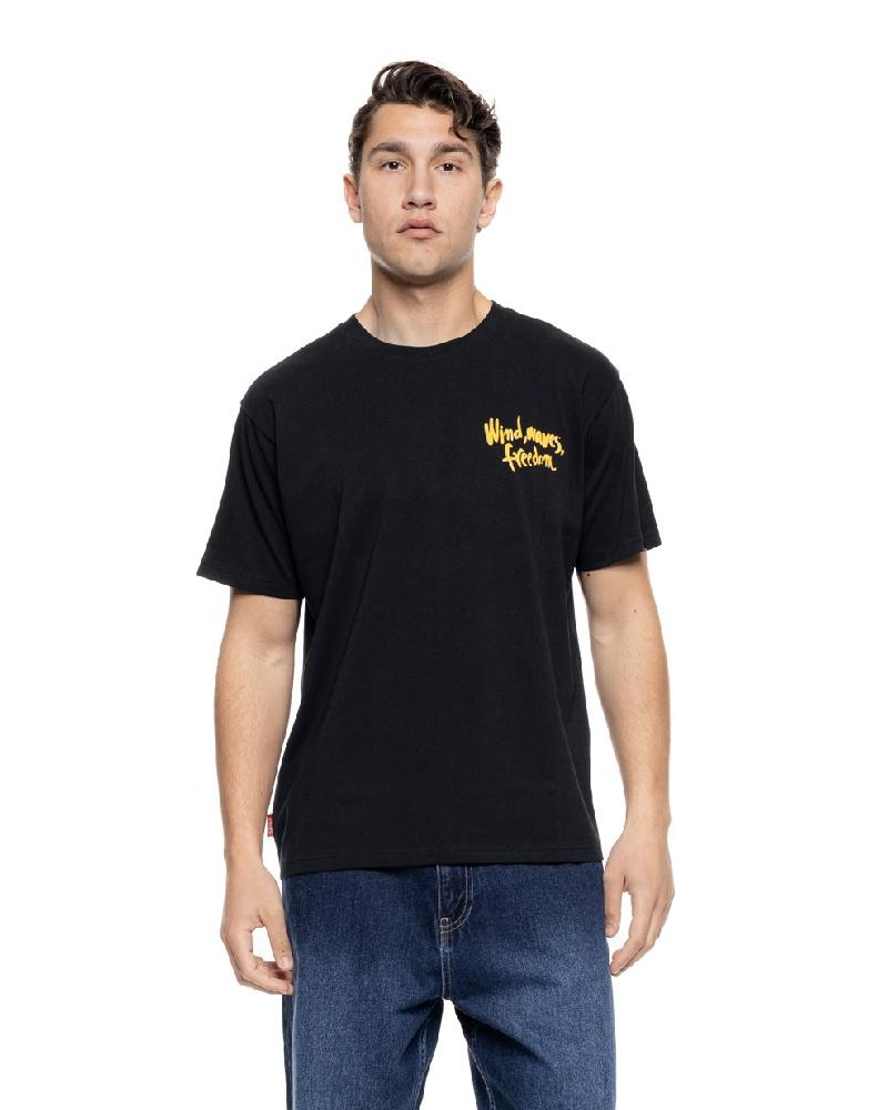 SPLENDID ST' Ανδρικό oversized μπλουζάκι με τυπωμα "wind, waves, freedom" - 55-206-001