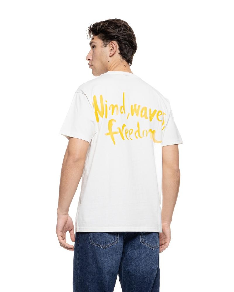 SPLENDID ST' Ανδρικό oversized μπλουζάκι με τυπωμα "wind, waves, freedom" - 55-206-001