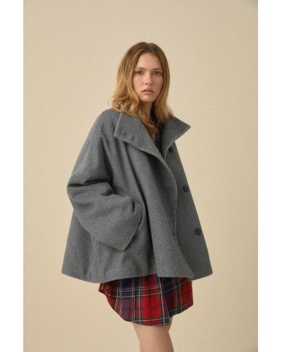 BISTON B' Γυναικείο oversized κοντό πανωφόρι - 56-101-006 BISTON B' Γυναικείο oversized κοντό πανωφόρι - 56-101-006
