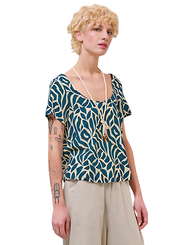 NAMASTE ΜΠΛΟΥΖΑ 100%ΡΕΓ MITANA - SS0725040 NAMASTE ΜΠΛΟΥΖΑ 100%ΡΕΓ MITANA - SS0725040