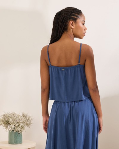 NAMASTE ΤΟΠ 76%ΡΕΓ-24%ΝΑΥ SATCHEL - SS1326018