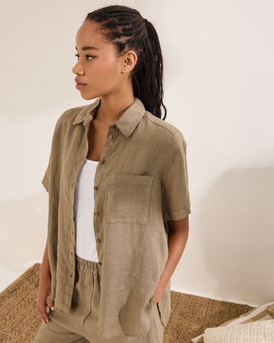 NAMASTE ΠΟΥΚΑΜΙΣΟ 100%ΛΙΝ MELIA - SS0426040