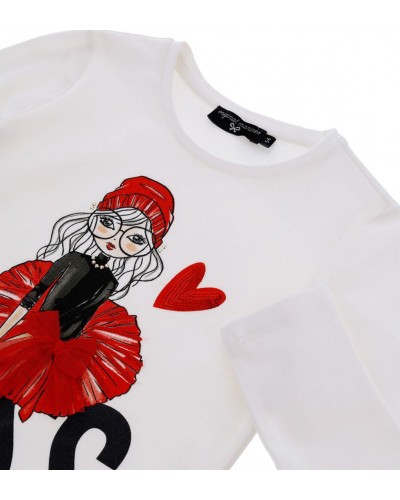 ORIGINAL MARINES NATALIZIO T-SHIRT ML OUTER KNITWEAR GIRL ΜΠΛΟΥΖΑ ΠΑΙΔΙΚΟ GIRL - ORMAPDCA3713F0000000