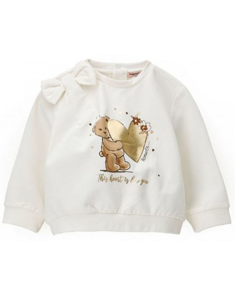 ORIGINAL MARINES WHITE AND SHINE FELPA/TOP G/COLLO OUTER KNITWEAR BABY GIRL ΦΟΥΤΕΡ ΠΑΙΔΙΚΟ GIRL - ORMAPDCA1578NF000000