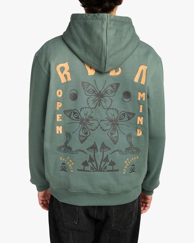 RVCA BUTTERFLY POSTER HOODIE ΜΠΛΟΥΖΑ ΑΝΔΡΙΚΟ - RV0APEVYSF0013600000