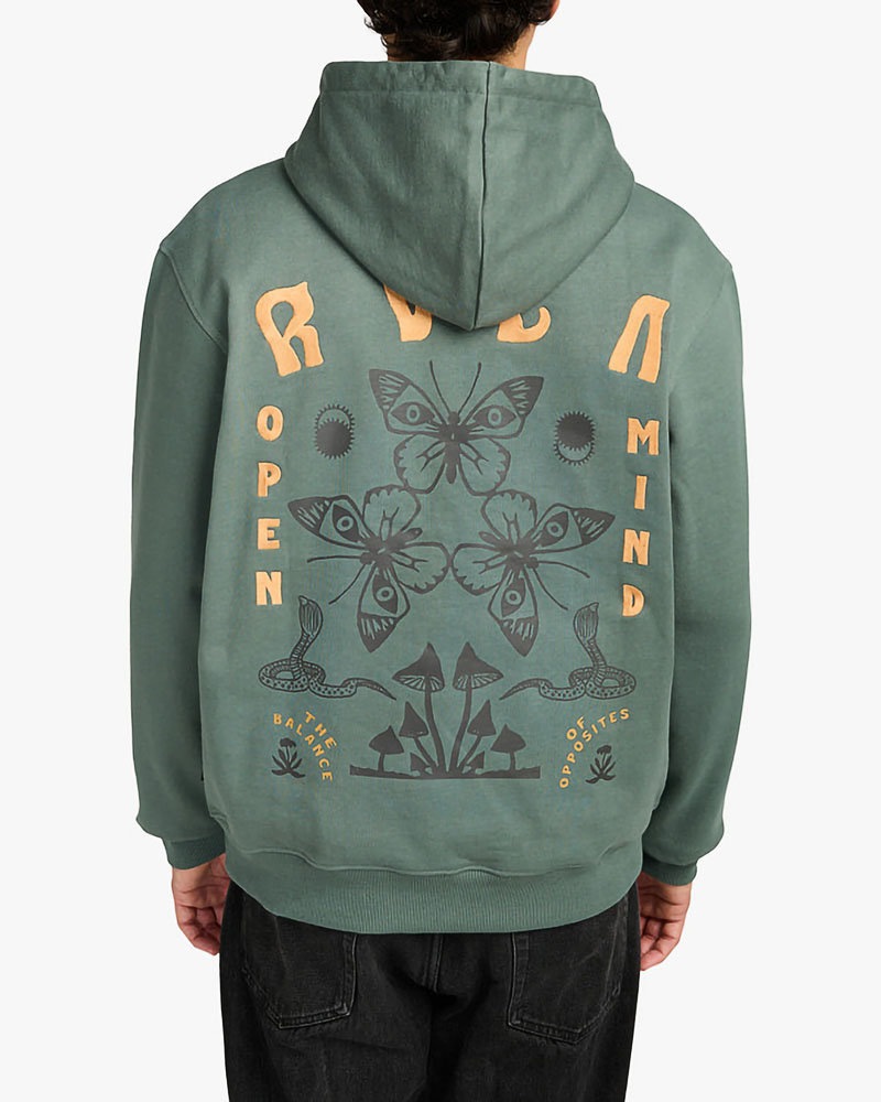 RVCA BUTTERFLY POSTER HOODIE ΜΠΛΟΥΖΑ ΑΝΔΡΙΚΟ - RV0APEVYSF0013600000