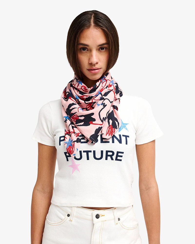 RVCA AF LOVE BIRDS SCARF ΑΞΕΣΟΥΑΡ ΓΥΝΑΙΚΕΙΟ - RV0ACEVJHW0300400000