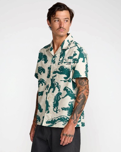 RVCA TJP ALL OVER SS ΠΟΥΚΑΜΙΣΟ ΑΝΔΡΙΚΟ - RV0AP23A041611000000
