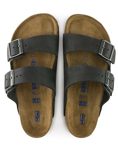 BIRKENSTOCK BS CLASSIC ARIZONA SFB LEOI BLACK 35 - 46 NARROW CORE ESSENTIAL ΠΑΠΟΥΤΣΙ UNISEX - BK0SH752483003546000