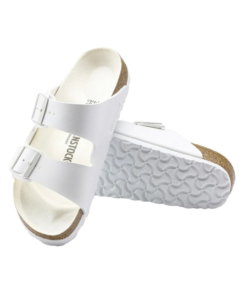 BIRKENSTOCK BS CLASSIC ARIZONA BF TRIPLES WHITE 35 - 46 NARROW SEASONAL ΠΑΠΟΥΤΣΙ UNISEX - BK0SH101904600354600