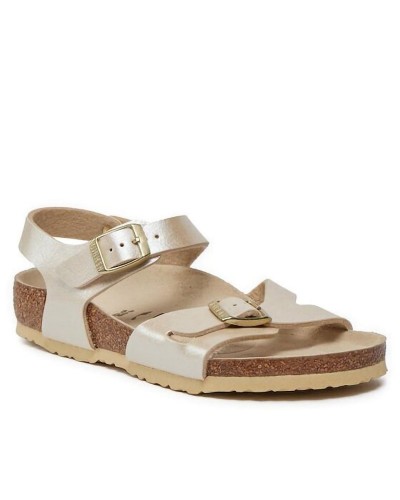 BIRKENSTOCK BS KIDS RIO KIDS BF GRACEFUL PEARL WHITE 24 - 35 NARROW SEASONAL ΠΑΠΟΥΤΣΙ ΠΑΙΔΙΚΟ GIRL - BK0SJ102741800243500