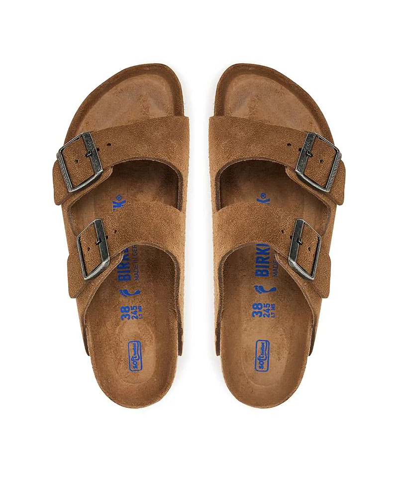 BIRKENSTOCK ΑΚΥΡΟ S26 LEATHER ARIZONA SFB LEVE DARK TEA TONAL FB 35 - 46 NARROW SEASONAL ΠΑΠΟΥΤΣΙ UNISEX - BK0SH103086500354600