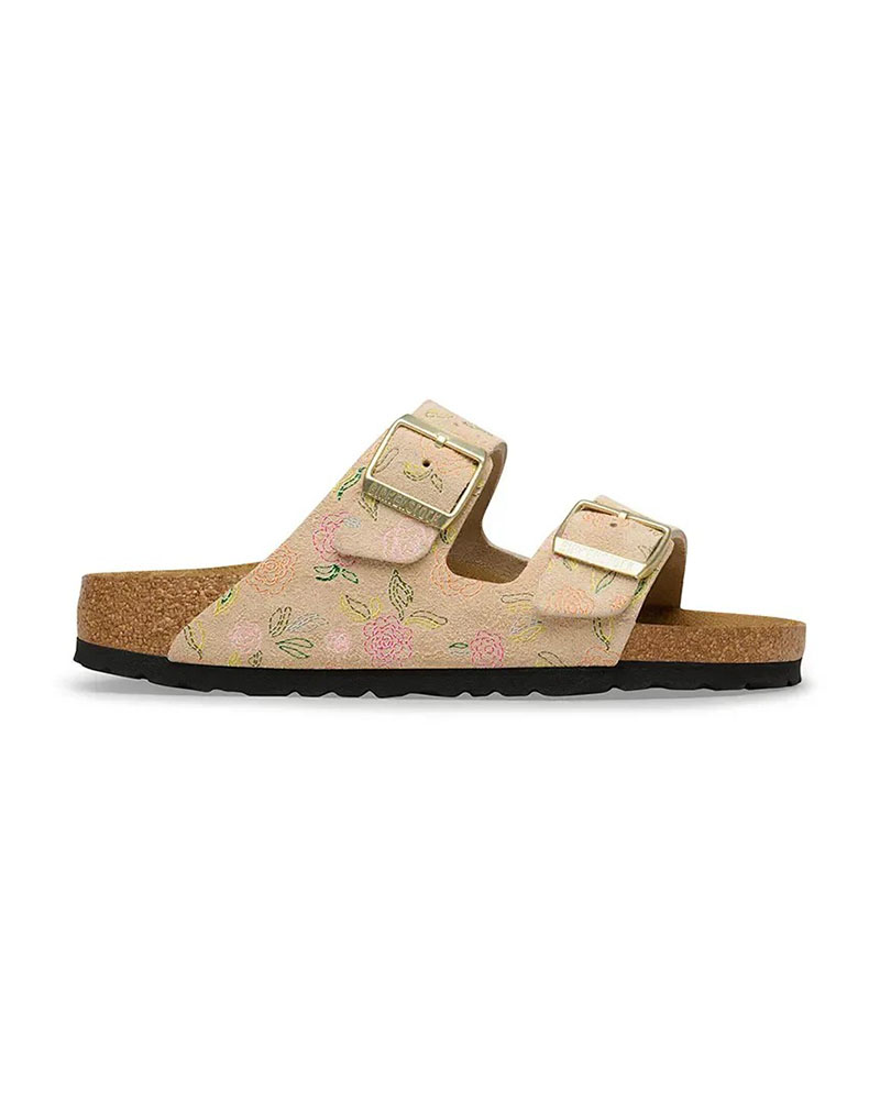 BIRKENSTOCK S26 LEATHER ARIZONA LEVE SANDCASTLE FLOWER PRINT 35 - 43 NARROW SEASONAL ΠΑΠΟΥΤΣΙ ΓΥΝΑΙΚΕΙΟ - BK0SH103173600354300