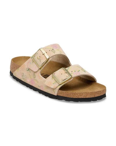 BIRKENSTOCK S26 LEATHER ARIZONA LEVE SANDCASTLE FLOWER PRINT 35 - 43 NARROW SEASONAL ΠΑΠΟΥΤΣΙ ΓΥΝΑΙΚΕΙΟ - BK0SH103173600354300