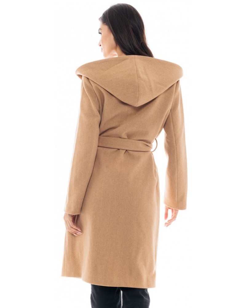 BISTON B' Γυναικείο μακρύ παλτό με κουκούλα - 48101064