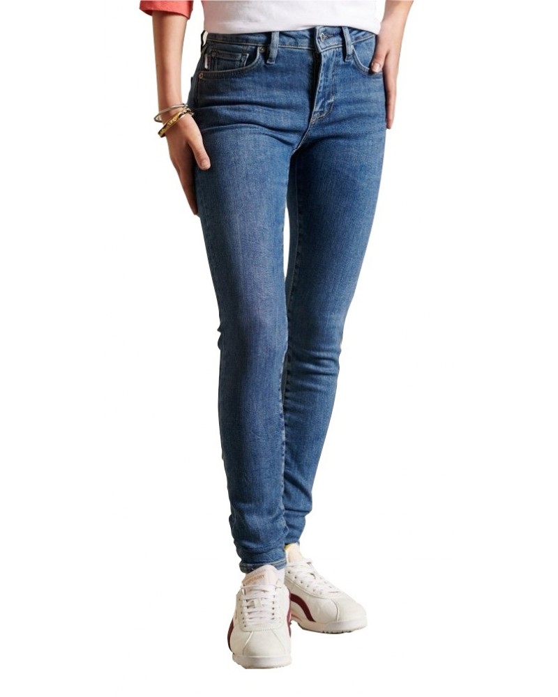 SUPERDRY MID RISE SKINNY ΠΑΝΤΕΛΟΝΙ ΓΥΝΑΙΚΕΙΟ - SD0APW7010647A000000