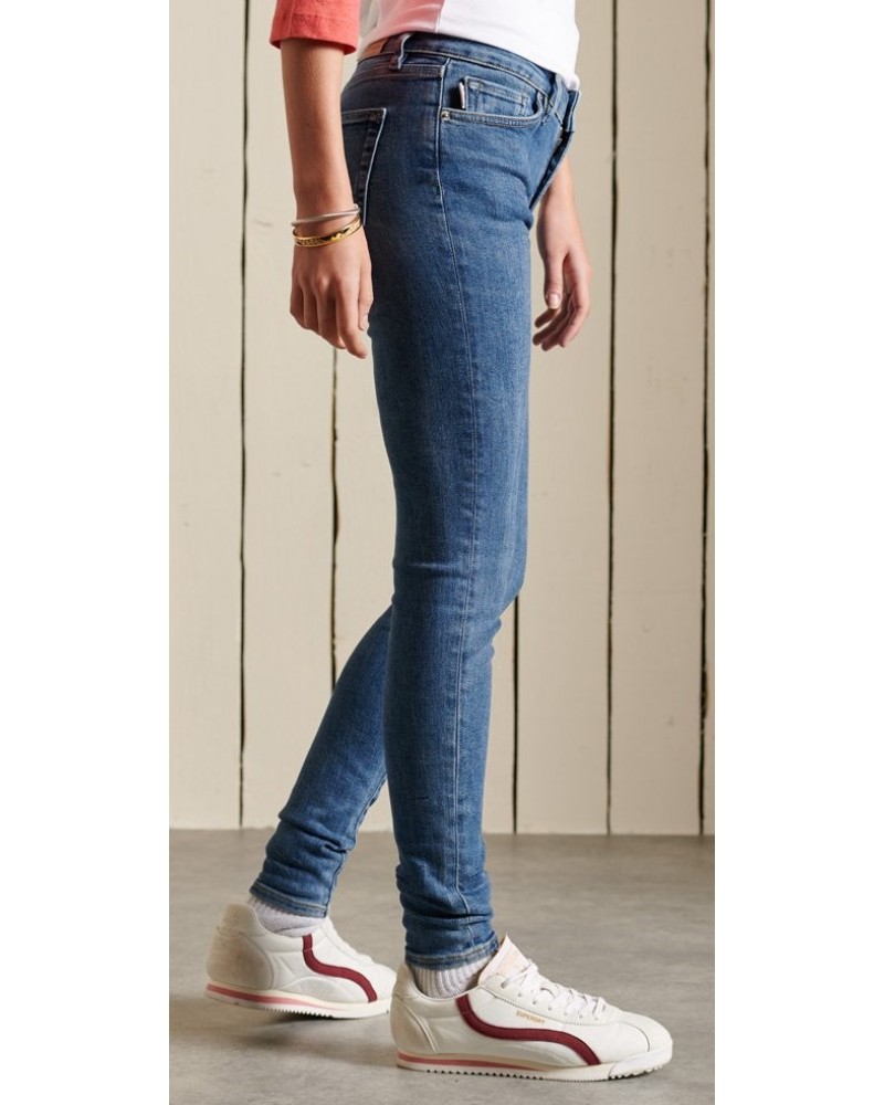 SUPERDRY MID RISE SKINNY ΠΑΝΤΕΛΟΝΙ ΓΥΝΑΙΚΕΙΟ - SD0APW7010647A000000