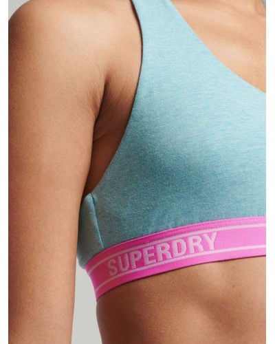 SUPERDRY D1 SDRY MULTI LOGO CROP BRALETTE ΓΥΝΑΙΚΕΙΟ - SD0APW3110357A000000