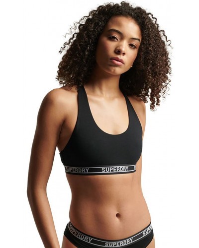 SUPERDRY D1 SDRY MULTI LOGO CROP BRALETTE ΓΥΝΑΙΚΕΙΟ - SD0APW3110357A000000