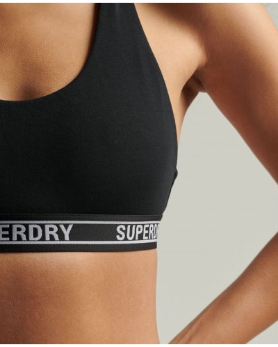 SUPERDRY D1 SDRY MULTI LOGO CROP BRALETTE ΓΥΝΑΙΚΕΙΟ - SD0APW3110357A000000