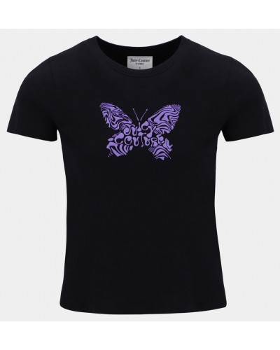 JUICY PSYCHEDELIC BUTTERFLY T-SHIRT - JCWC222054