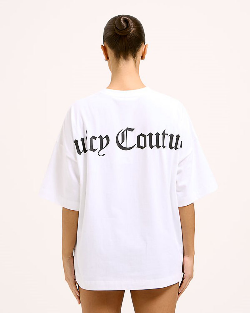 JUICY LARGE LOGO BOYFRIEND TEE - JCTES09-117 JUICY LARGE LOGO BOYFRIEND TEE - JCTES09-117
