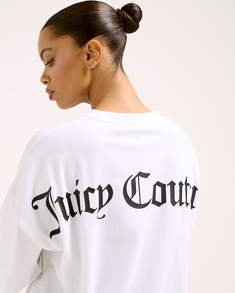 JUICY LARGE LOGO BOYFRIEND TEE - JCTES09-117 JUICY LARGE LOGO BOYFRIEND TEE - JCTES09-117