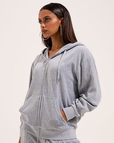JUICY HALAN OVERSIZED ZIP THRU HOODIE - JCWAS24342-126 JUICY HALAN OVERSIZED ZIP THRU HOODIE - JCWAS24342-126